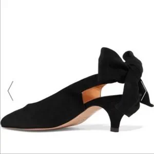 Ganni Shoes Ganni Bow Suede Pumps Poshmark